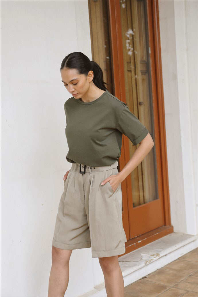Relaxed Tee with relaxed shorts