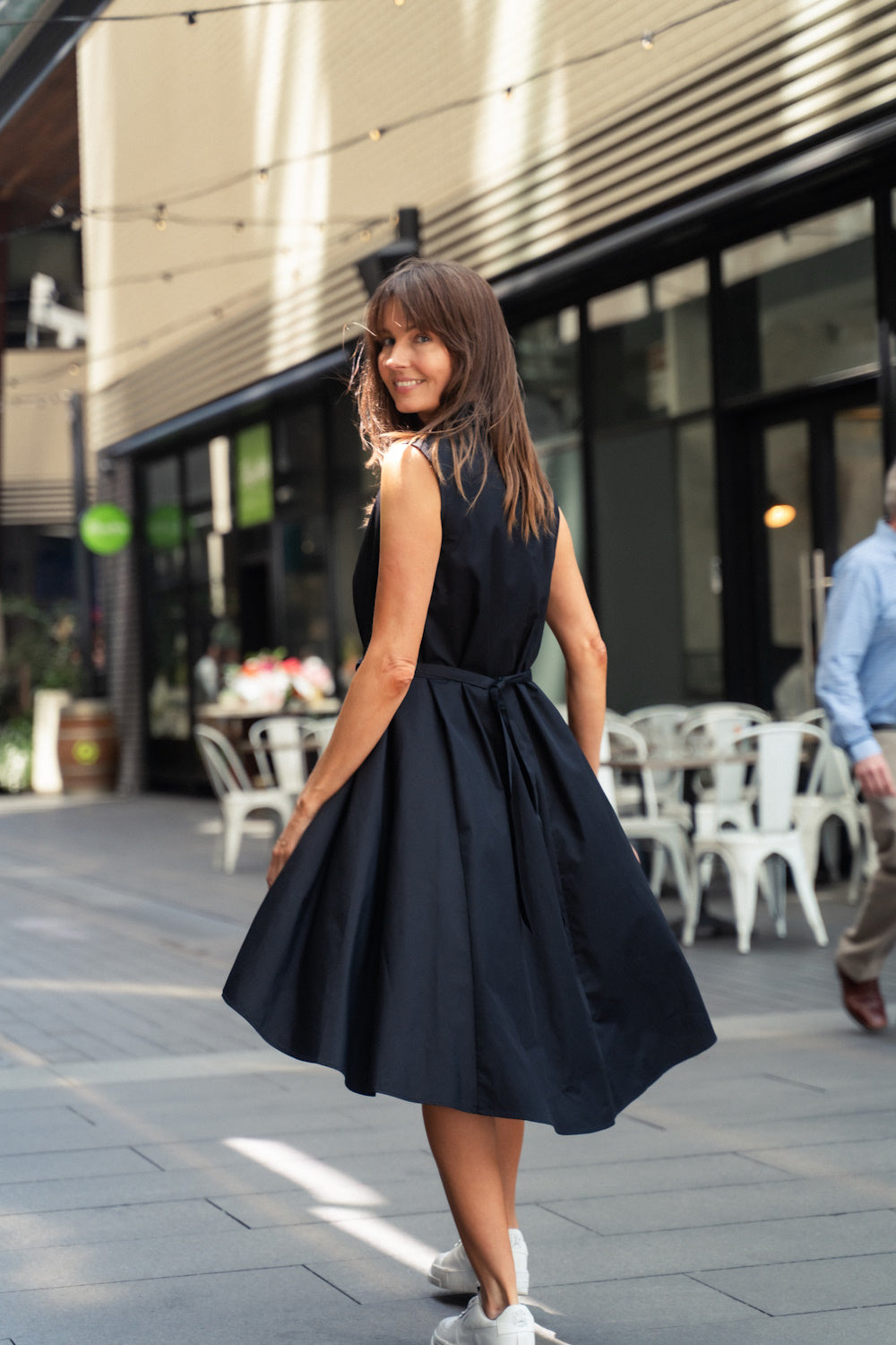 Sleeveless Shirt Dress