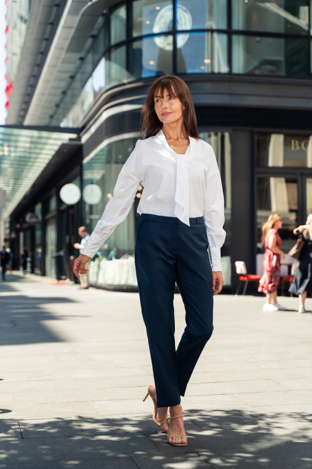 Statement White Shirt with tailored pant