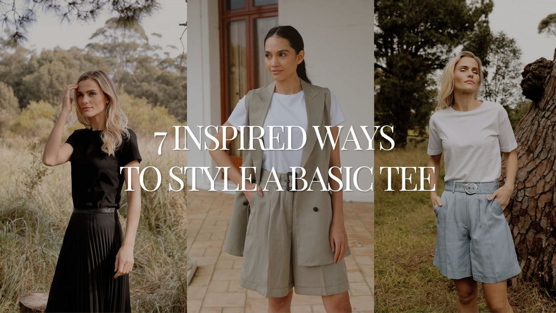 Ways to Style a Basic Tee Blog Banner