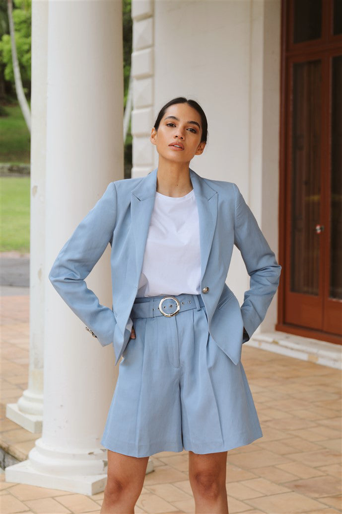 CCW Crop Blazer with everyday tee and classic short 