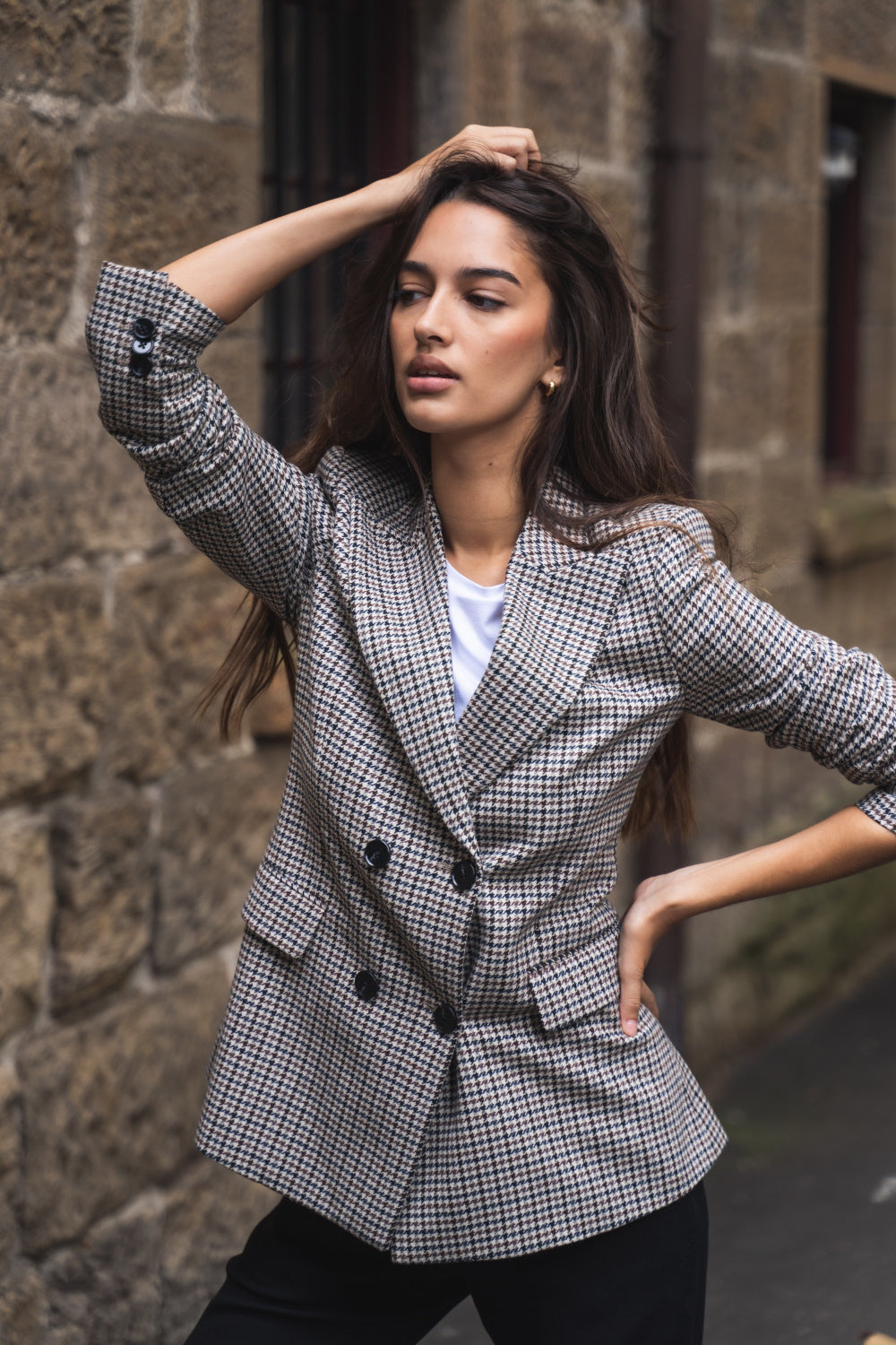 Houndstooth Blazer 