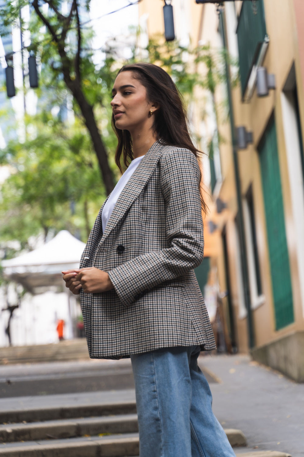 Houndstooth Blazer 