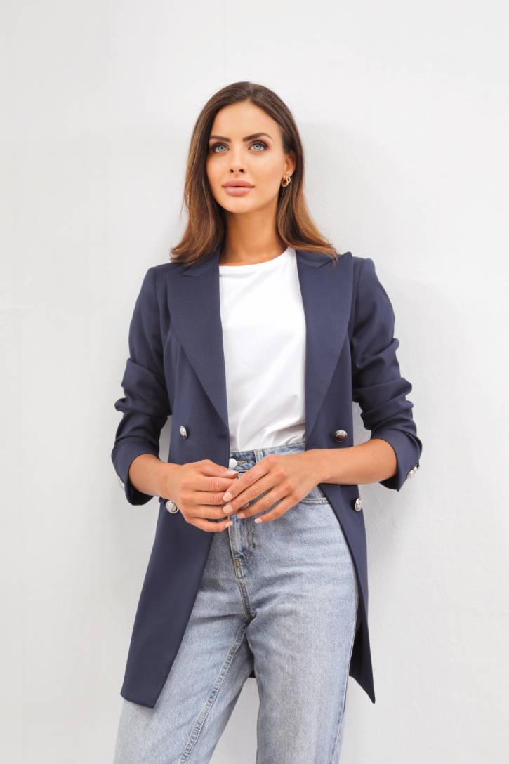 The Navy Blazer and Tee